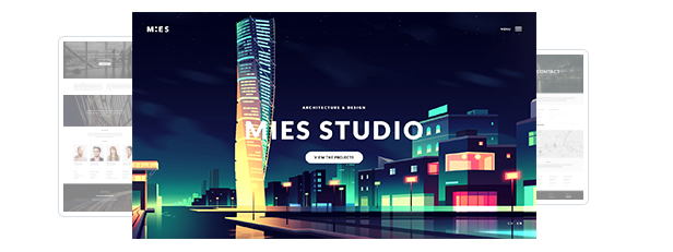 MIES - Ein WordPress-Theme für avantgardistische Architektur - 2