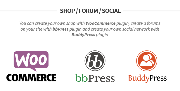 WooCommerce, bbPress und BuddyPress unterstützen