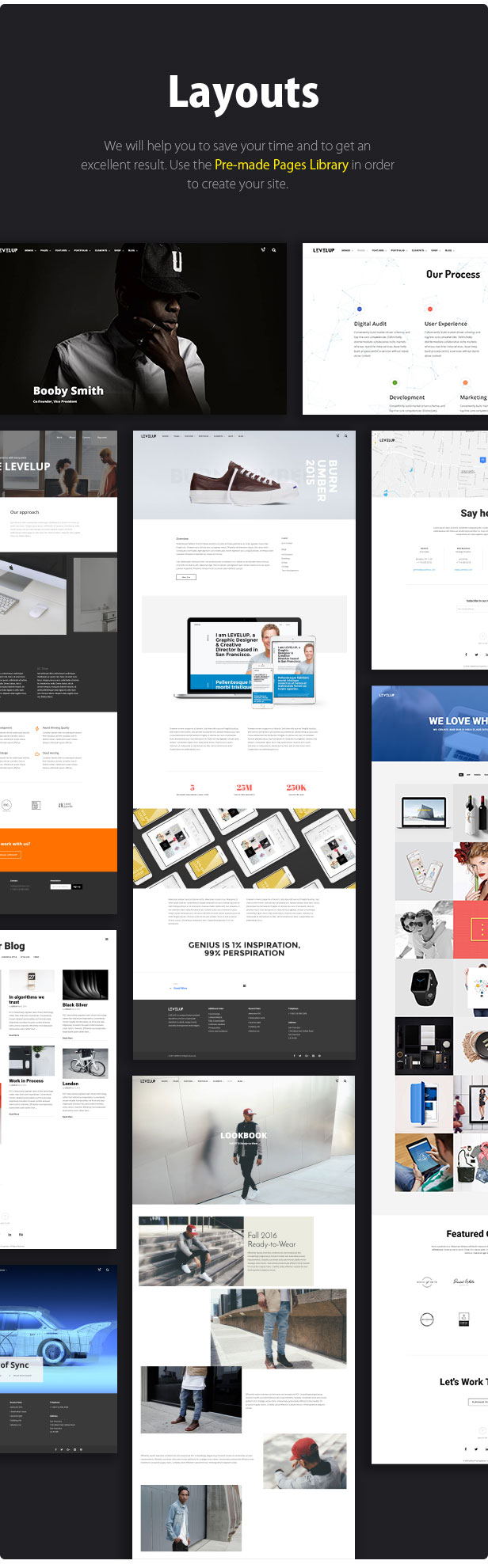 LEVELUP - Responsives kreatives Mehrzweck-WordPress-Theme - 10