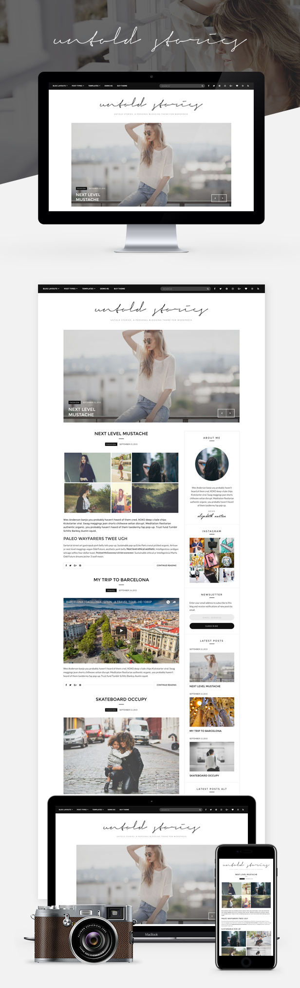 Fashion Blog Theme - Untold Stories - 2