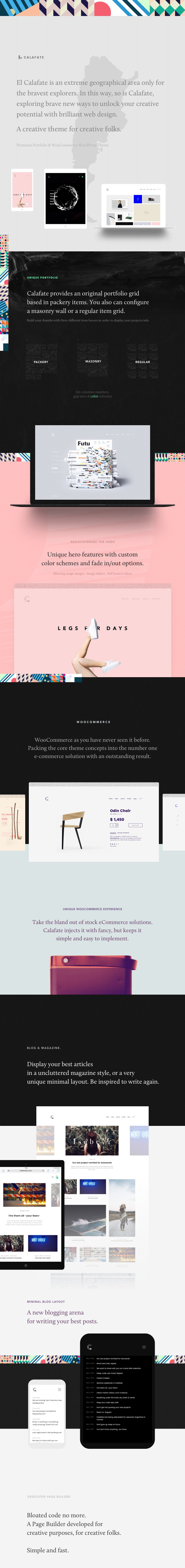 Calafate - Portfolio & WooCommerce Kreatives WordPress Theme - 5