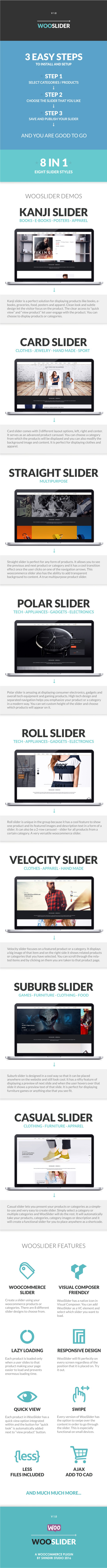 Woo Shop Slider - WooCommerce Slider für Produkte, Einzelprodukte und Kategorien - 1