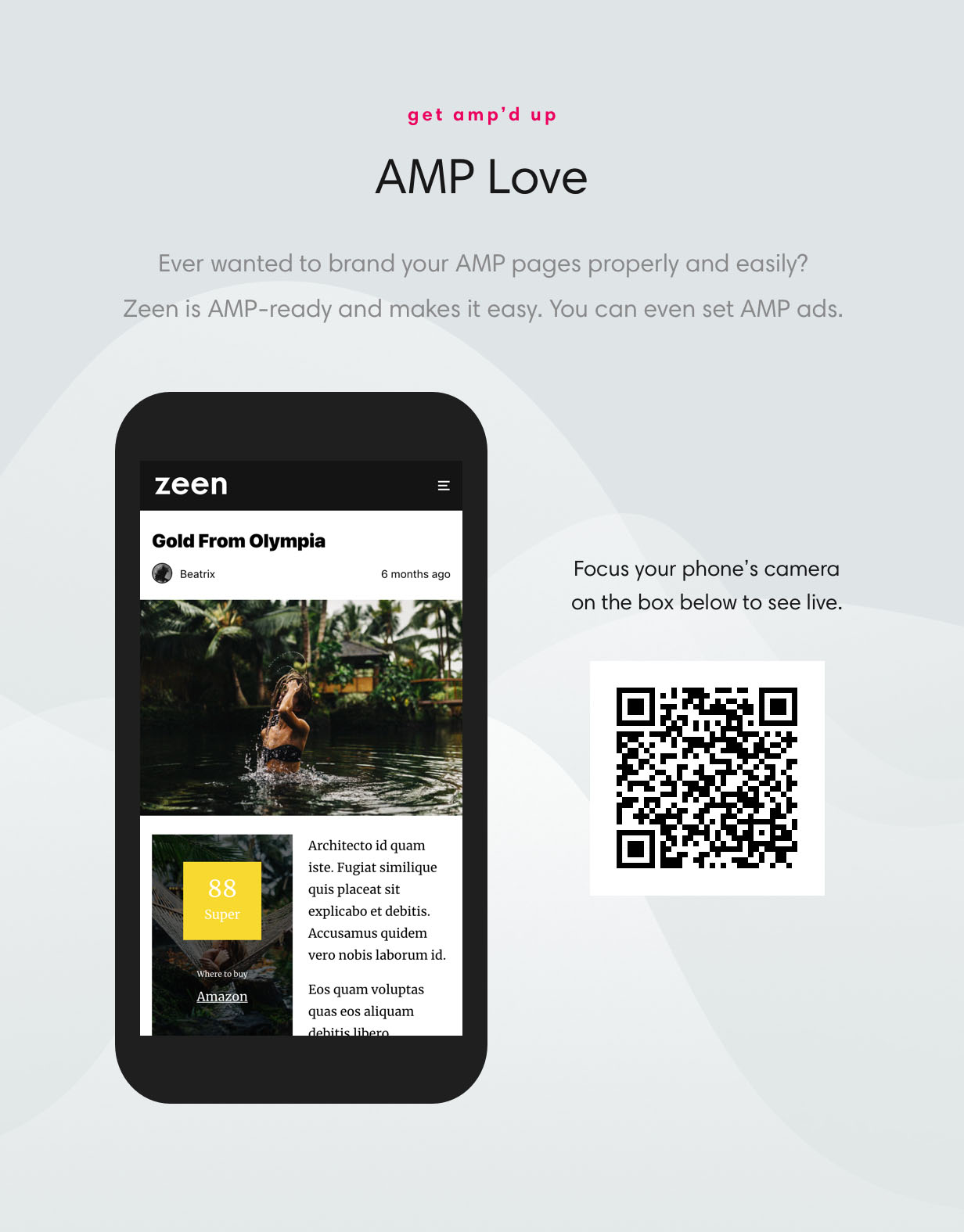Zeen ist das AMP-fähige Magazinthema
