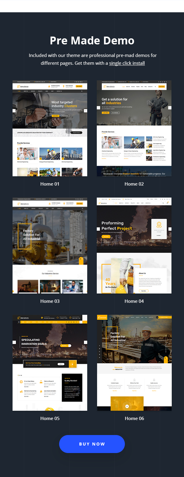 Manufacto Factory & Industrial WordPress Theme - 3