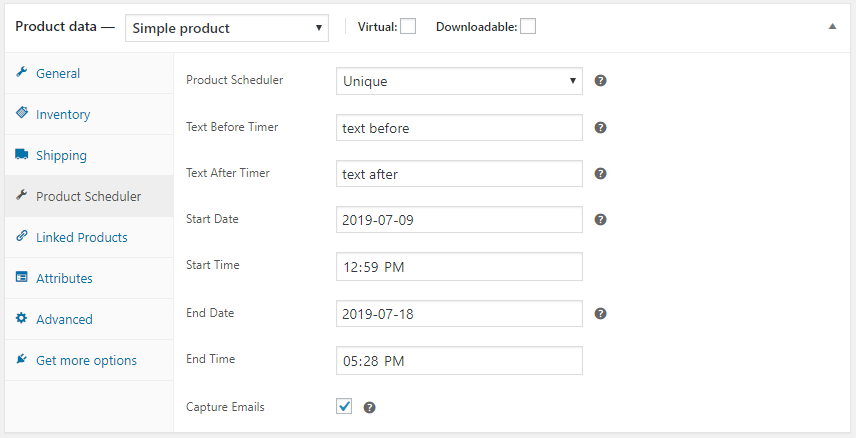 WooCommerce Product Availability Scheduler Plugin