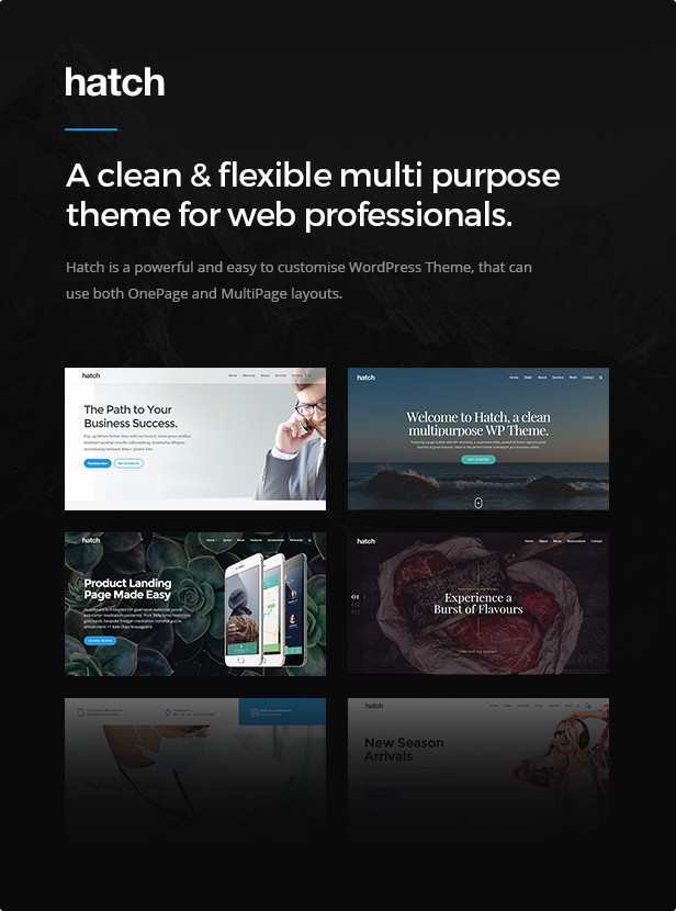 Hatch - Mehrzweck-WordPress-Theme - 1