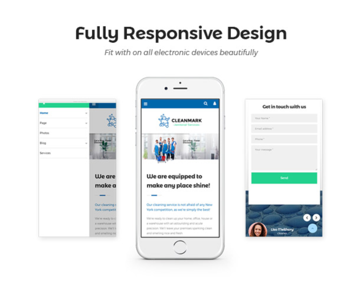 Cleanmark Responsive Design - Bester Reinigungsservice, Reinigungsunternehmen, WordPress-Theme für das Reinigungsgeschäft