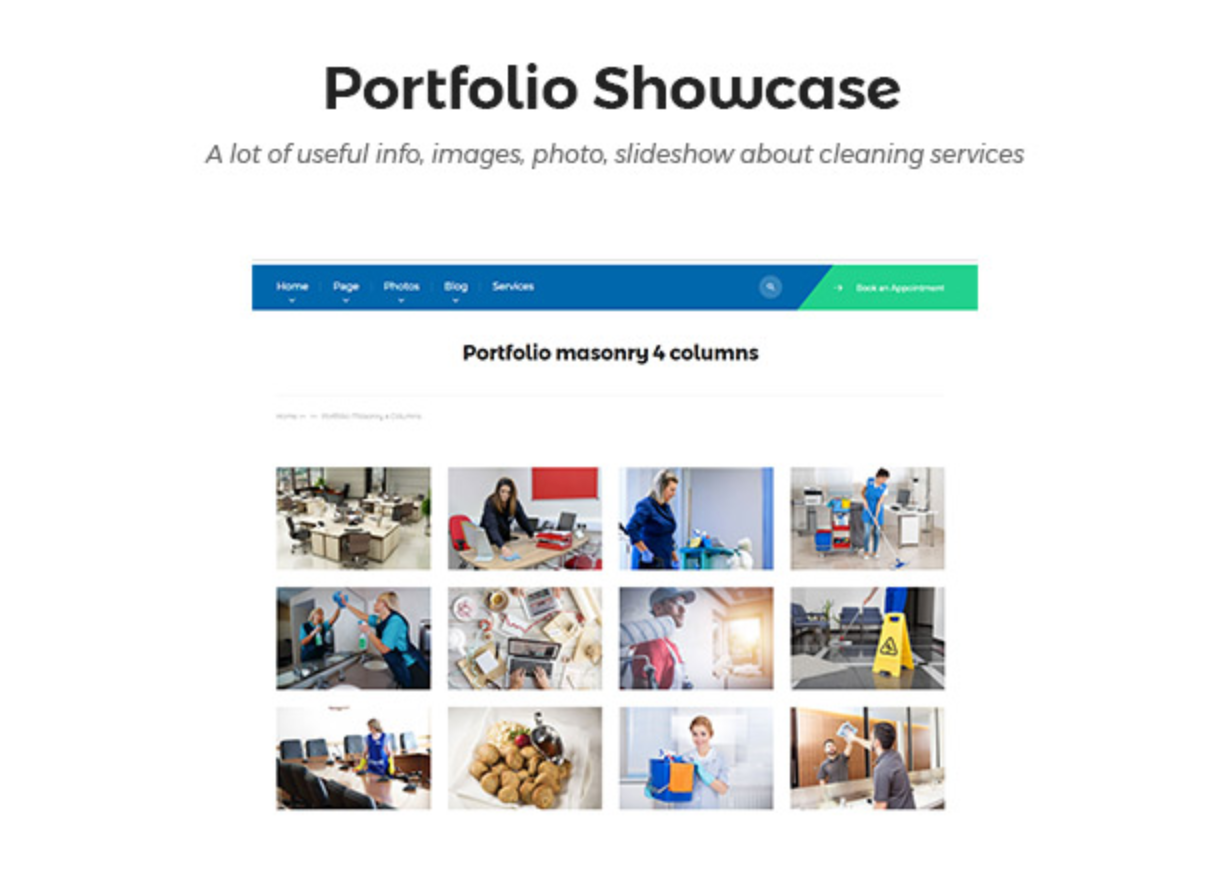 Cleanmark Portfolio Showcase - Bester Reinigungsservice, Reinigungsunternehmen, Reinigungsgeschäft WordPress-Theme