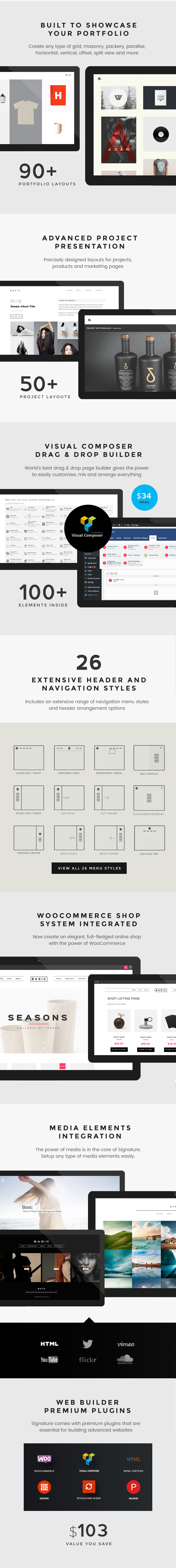 Signatur - Mehrzweck / Viele Konzepte Kreatives Portfolio WordPress Theme - 7