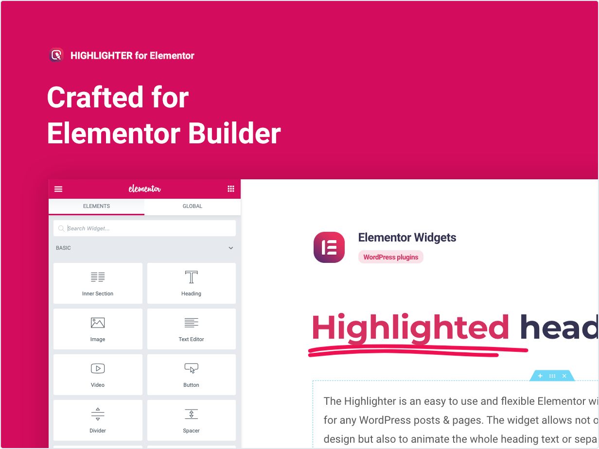 Hergestellt für Elementor Builder