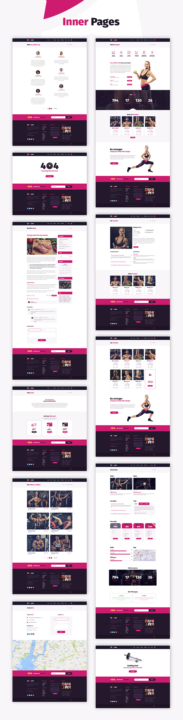 Stargym - Gym Trainer, Fitness Club und Gym WordPress Theme - 2