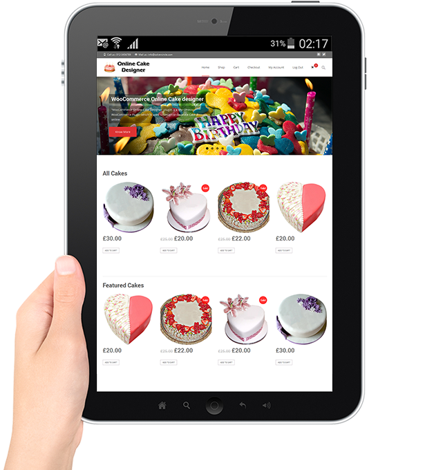 Online-Kuchen- und Cupcake-Design für Woocommerce - 11