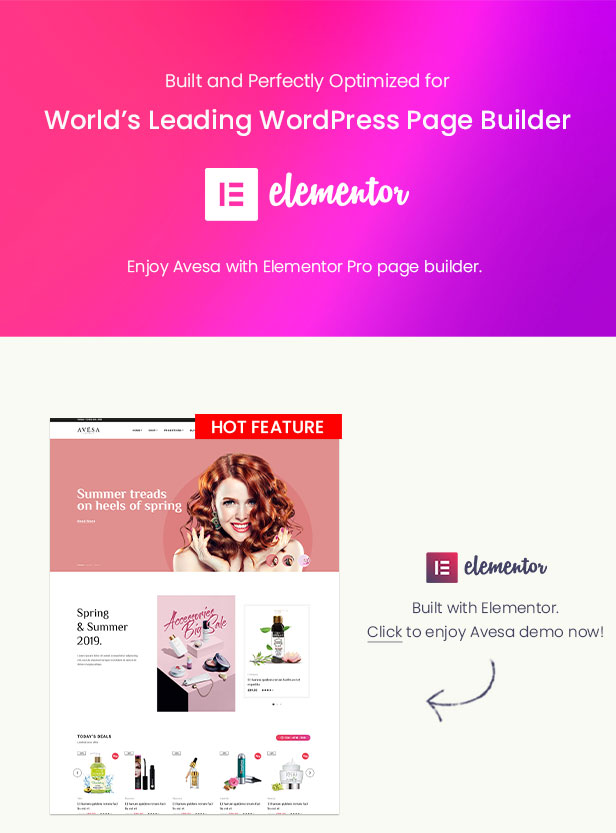 Avesa - Beauty Store WooCommerce WordPress Theme-Elementor Page Builder