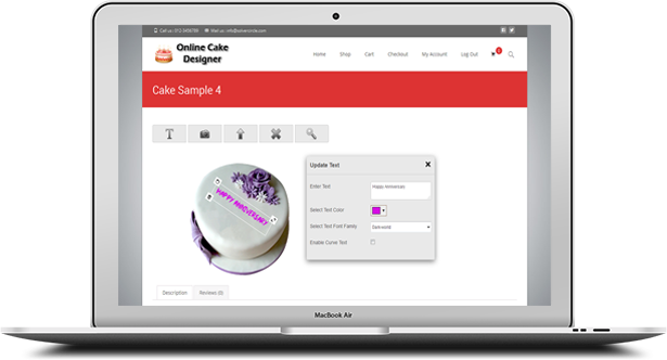 Online-Kuchen- und Cupcake-Design für Woocommerce - 17