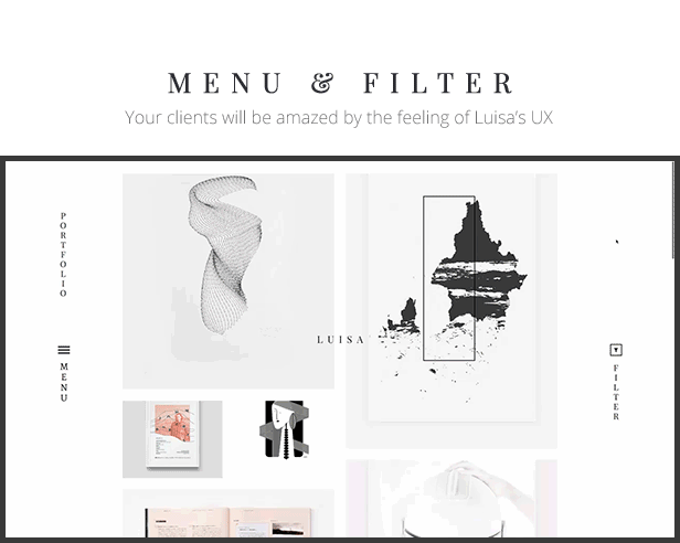 LUISA - Kreatives Portfolio WP-Thema