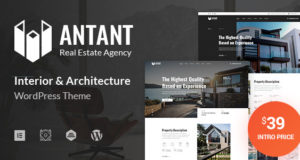 Antant - WordPress-Vorlage der Immobilienagentur