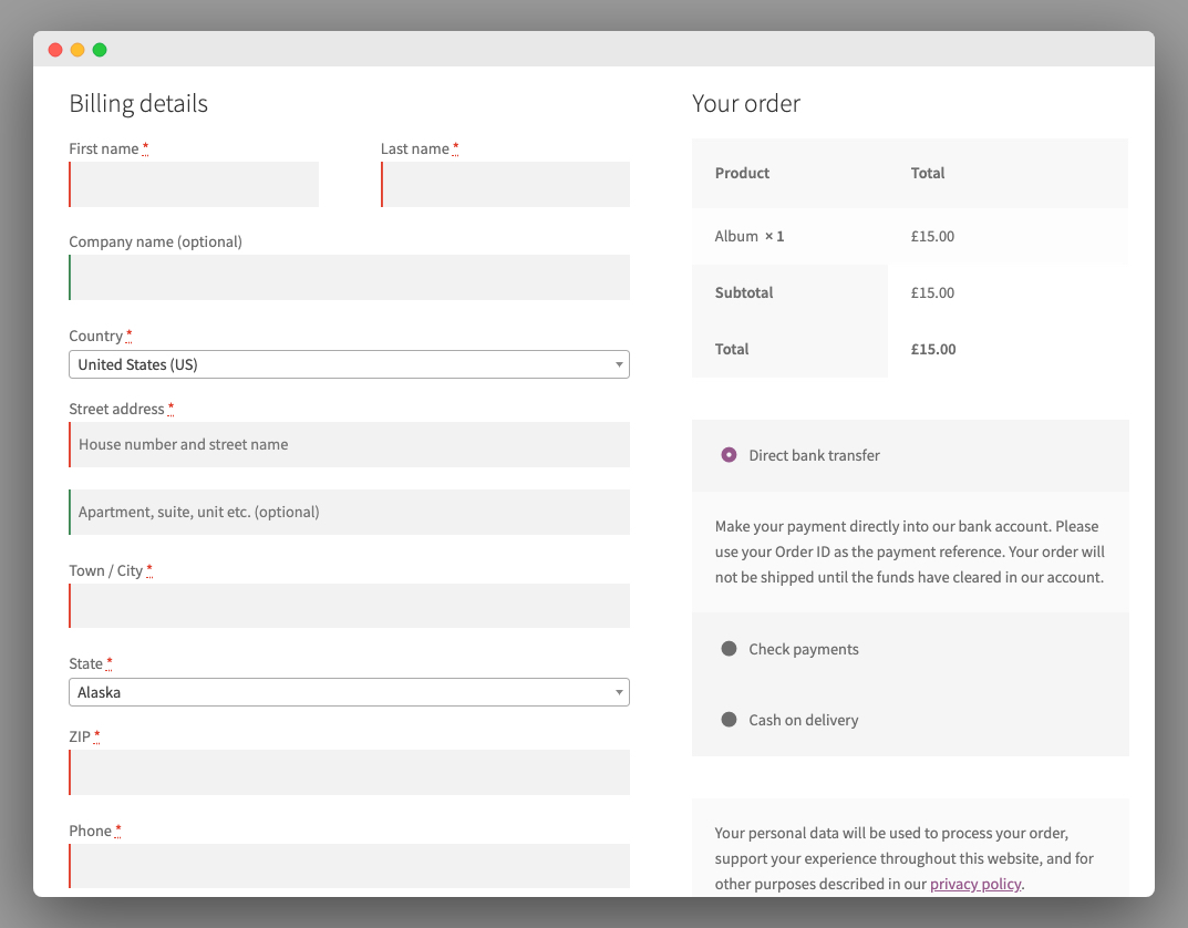 WooCommerce Tax Exempt User Roles