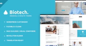 Biotech – Flexibles Medizin- und Gesundheits-WordPress-Layout