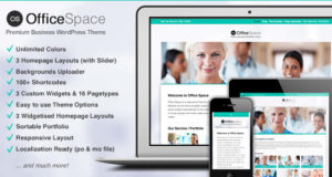 Büroräume: Responsive Business WordPress-Template