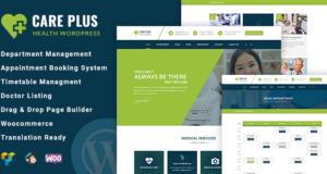 CarePlus – Health & Medical Responsive WordPress Vorlage