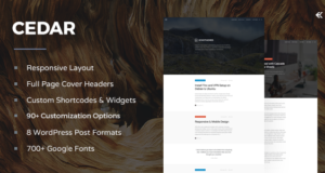 Cedar – Responsive WordPress Blog Template