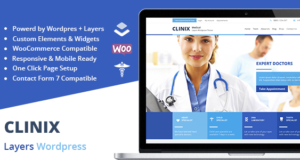 Clinix Medical – Ebenen Woocommerce WordPress Layout