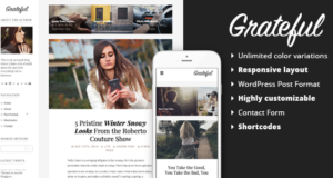 Dankbar – Persönliches Blog WordPress Template