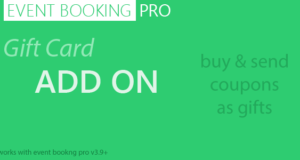 Event Booking Pro: Geschenkkarten-Addon