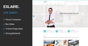 Exclaire – WordPress-Layout für Personal Development Coach