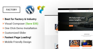 Factory – Industrial und Factory WordPress Template