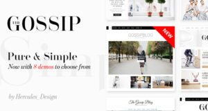 Gossip – Reiner und einfacher persönlicher WordPress-Blog