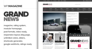 GrandNews – Responsive Rating Magazine Vorlage