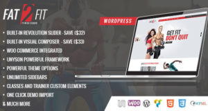 Gym & Fit – Fitnesscenter, Fitness-Studio WordPress Layout