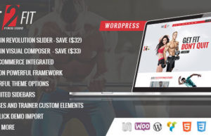 Gym & Fit – Fitnesscenter, Fitness-Studio WordPress Layout