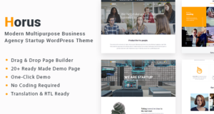 Horus – Multipurpose Business Agency Startup WordPress Vorlage