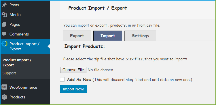WooCommerce Produktimport Plugin