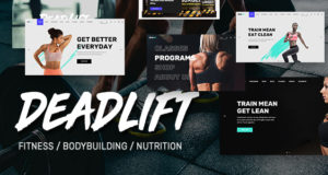 Kreuzheben – Fitness und Bodybuilding WordPress Vorlage