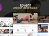 LOVEFIT - Fitness Video Training WordPress Vorlage