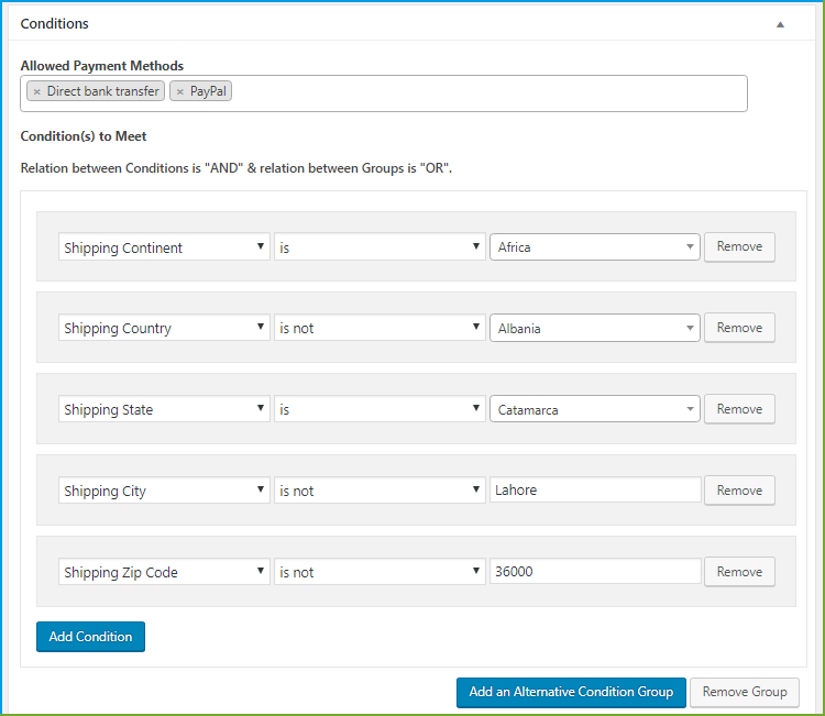 WooCommerce Conditional Payment Gateway pro Produkt, Benutzerrolle und ...