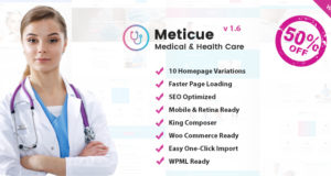 Meticue: WordPress-Template des Gesundheits- und Medizinzentrums