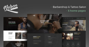 Nelson – Barbershop Friseur & Tattoo Salon WordPress Vorlage