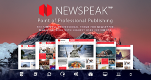Newspeak – Responsive News / Magazin / Blog WordPress Template + RTL