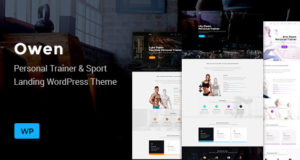 Owen – Personal Trainer & Sport One Page Landing WordPress-Thema