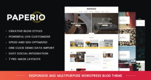 Paperio – Responsive und vielseitiges WordPress-Blog-Layout