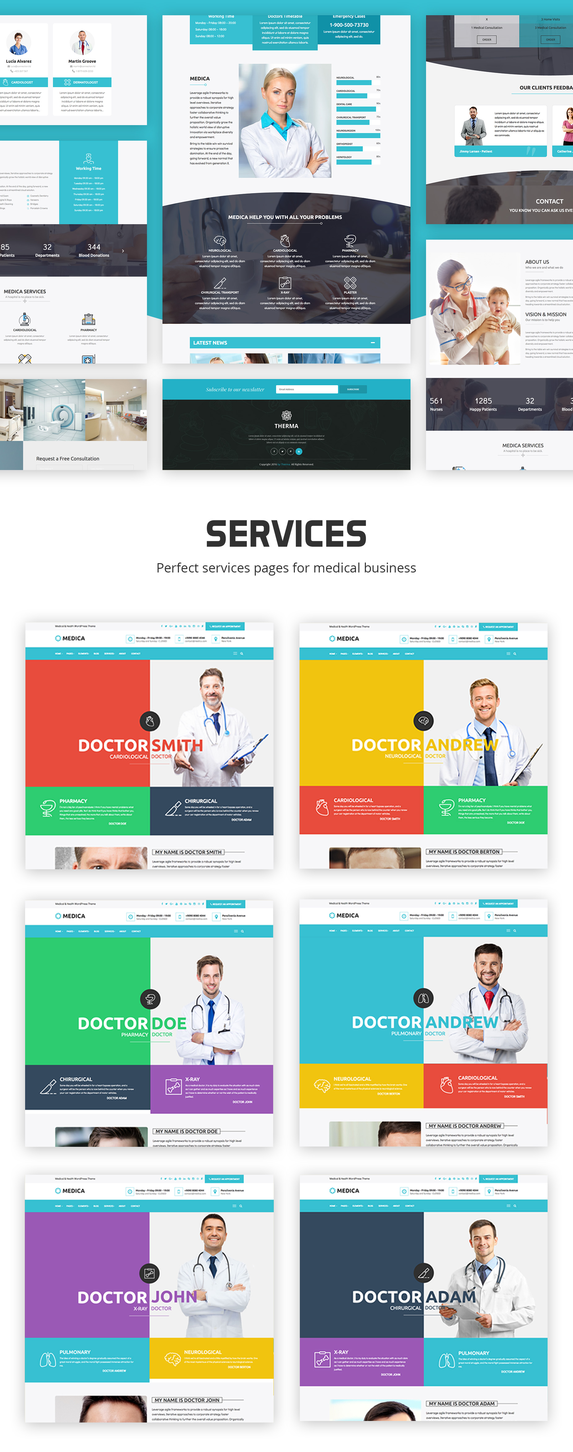 MedicaWP - Ein stilistisches WordPress-Theme für Medizin / Krankenhaus / Gesundheit - 1