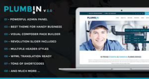 Plumbin – Sanitär und Konstruktion WordPress Layout
