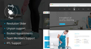 PrettyPress – WordPress-Vorlage für den Hausreinigungsservice