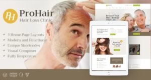 ProHair | Haarausfall Klinik & Kosmetologie WordPress Layout