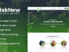 RakNew - Gartenarbeit und Landschaftsgestaltung WordPress Layout