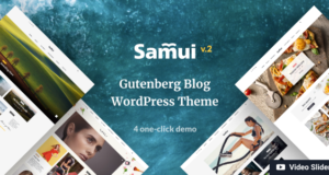 Samui – Gutenberg WordPress Template für Blog und Magazin